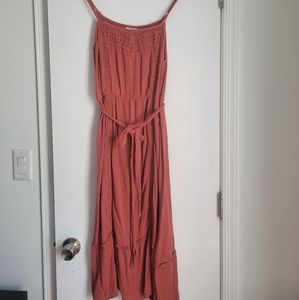 Knox Rose Burnt Orange Maxi Dress
